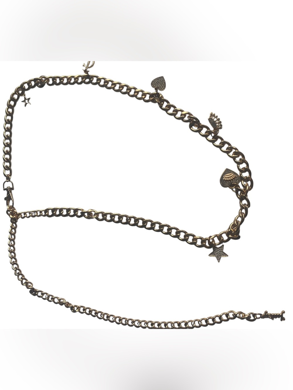 Juicy Couture Gold Charms Chain Belt